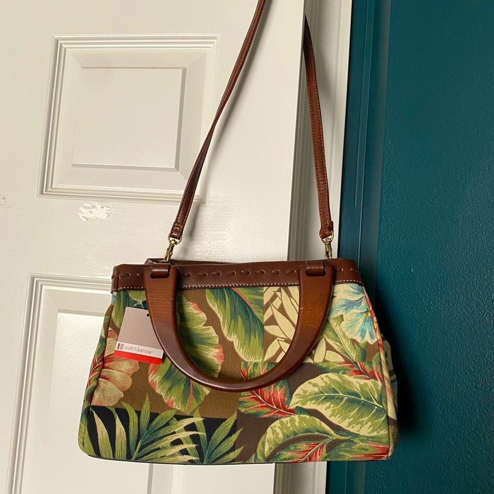 NWT Croft & Barrow Y2K Hawaiian Print Crossbody Purse